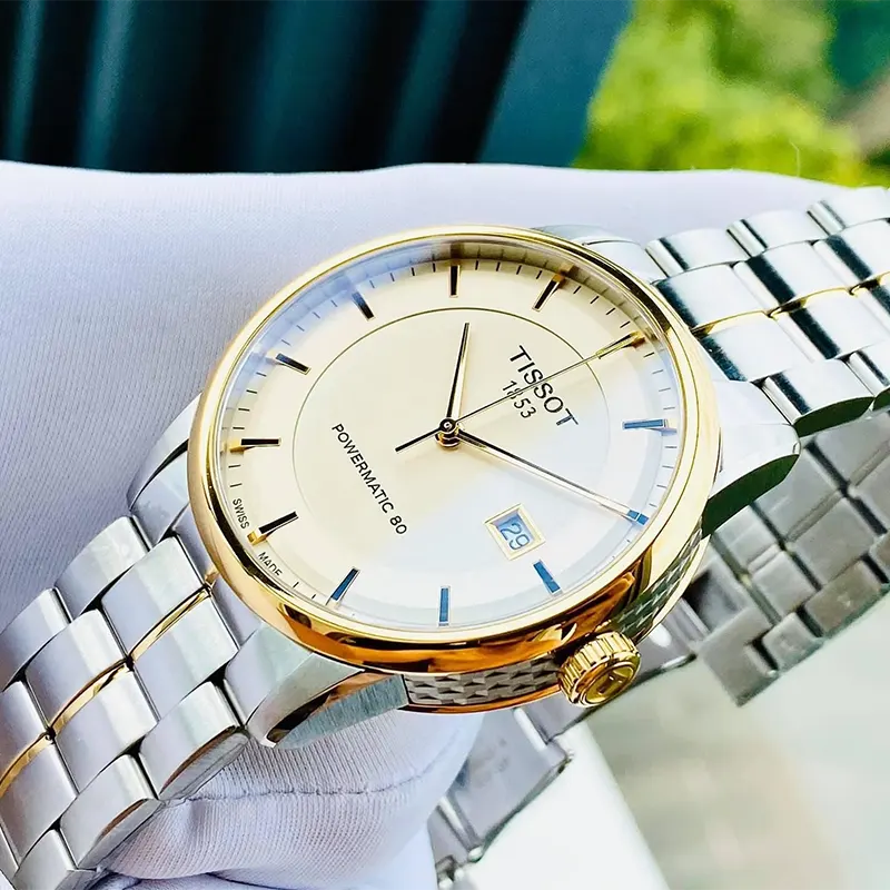 Tissot Luxury Powermatic 80 Ivory Dial Men's Watch- T086.407.22.261.00